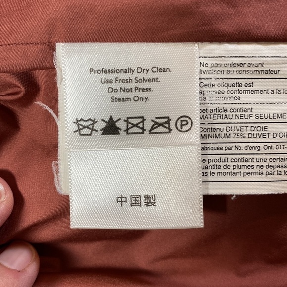 EDDIE Bauer Puffer Vest Quilted Goose Down Fur Collar Dusty Pink Size M - Picture 11 of 15